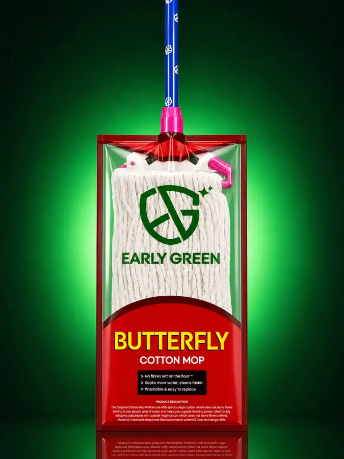 Early Green mop packaging